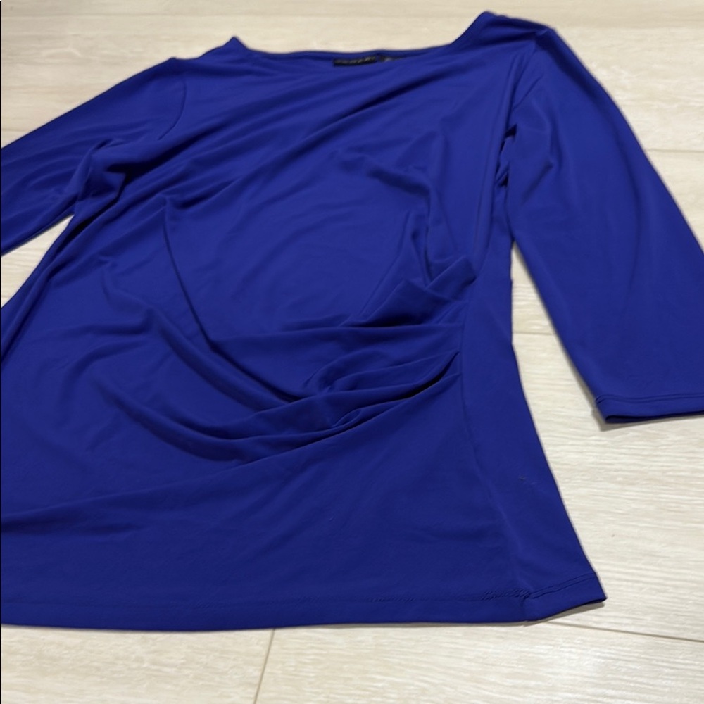 Tahari Royal Blue Blouse